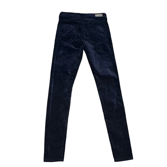 AG Adriano Goldschmied Farrah Skinny navy velvet jeans - Picture 5 of 9